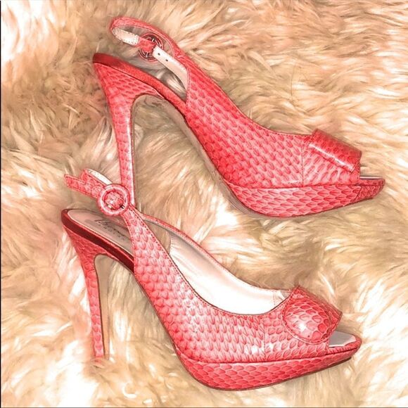 Bourne England Leather Peeptoe Sling Back - Picture 6 of 8